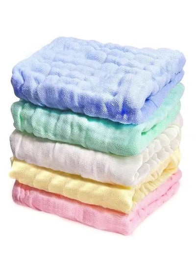 Buy ORiTi 5-Piece Wipes Soft Super Gentle Delicate Skin Towel Set With High-quality Material in UAE