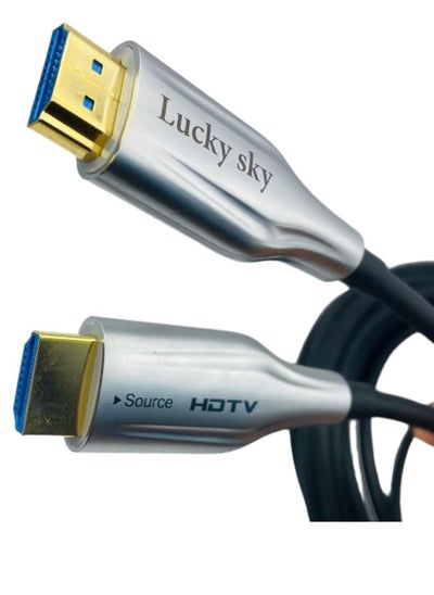 Buy Lucky Sky HDMI Fiber Optic Cable 10 meter, Long 4K Fiber HDMI Cord Supports 4K@60Hz/18Gbps (Bandwidth) HDTV 2.0 Brand: in UAE