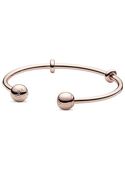 Buy PANDORA Jewelry Open Bangle Rose Bracelet 586477 in UAE