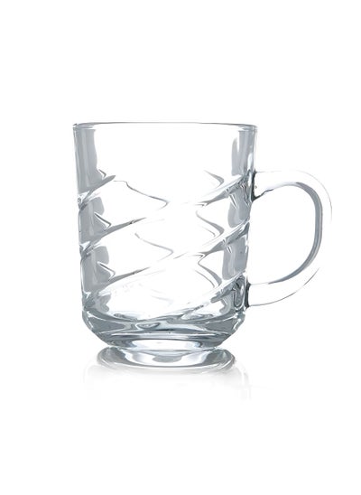 Buy Mug for tea or coffee, one piece, strong and durable glass in Egypt