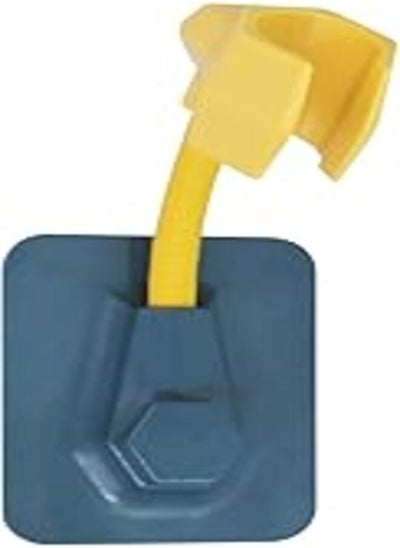 اشتري WishLotus Shower Head Holder, Flexible Adjustable Vacuum Suction Shower Head Holder Adjustable Shower Bracket Self-adheresive Shower Head Support Bracket (Blue+yellow) في مصر