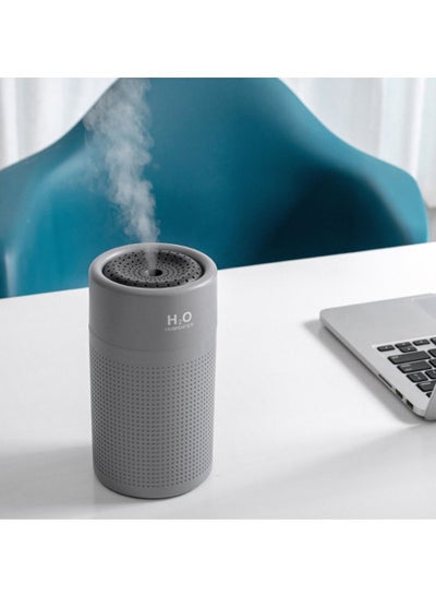 Buy Portable Air Humidifier for Home or Office with Atmosphere Light 750ml 2000mAh GXZJ625 Grey in Saudi Arabia