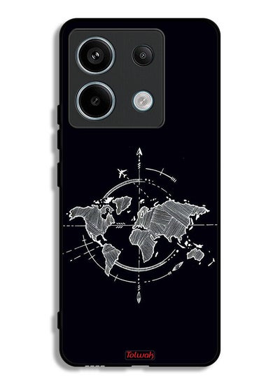 Buy Xiaomi Redmi Note 13 Pro Protective Case Cover Compass Art in Saudi Arabia