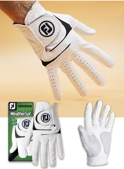 Buy ROAISS Golf Left Hand Single Glove Sheepskin Anti-Skid Light Gloves Thumb Ventilation Hole Golf Gloves in UAE