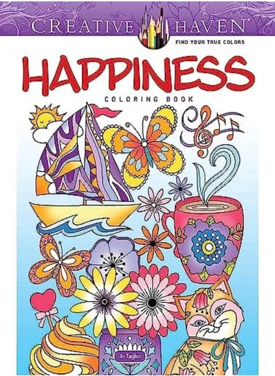 Buy Creative Haven Happiness Coloring Book in UAE