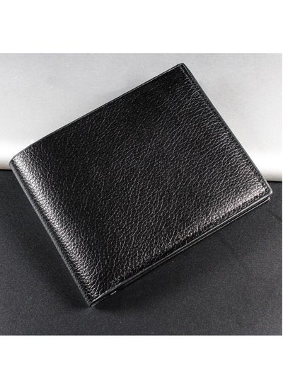 Buy Wallet for Men- PU Leather Wallet (Black) in Saudi Arabia