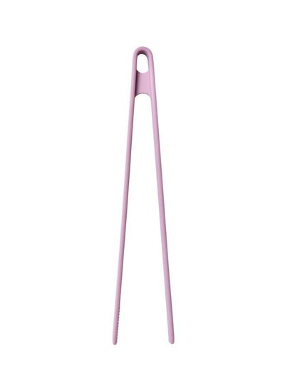 اشتري Silicone Food Tongs 29x6.8x1.5 cm Pink في الامارات