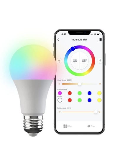 Buy BroadLink Bluetooth Smart Bulb E27 9W Compatible with Alexa and Google Home in UAE