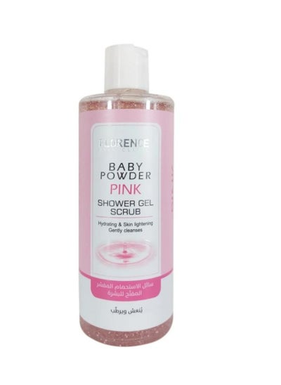 Buy Baby Powder Pink Shower Gel Scrub 500 ML in UAE