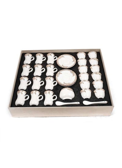 اشتري Porcelain 51 Pieces Tea & Coffee Serving Set في الامارات