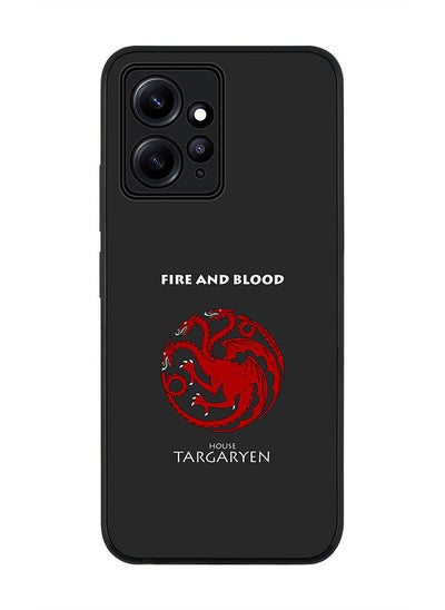 اشتري Rugged Black edge case for Redmi Note 12 4G, Slim fit Soft Case Flexible Rubber Edges Anti Drop TPU Gel Thin Cover -  GOT House Targaryen في الامارات