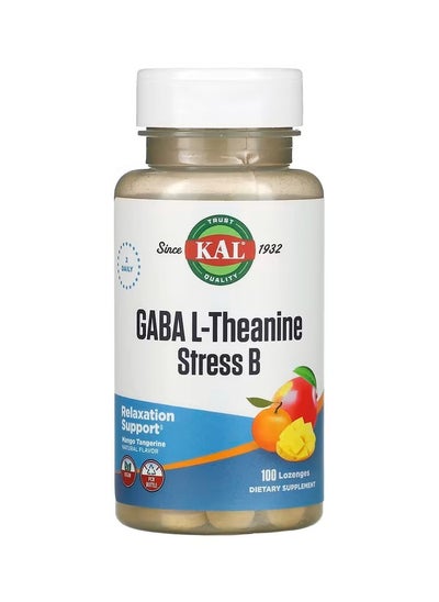 Buy GABA L-Theanine Stress B Mango Tangerine 100 Lozenges in Saudi Arabia