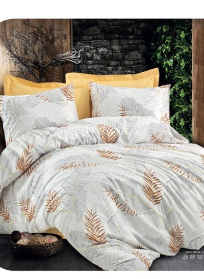 Buy Comforter set from hours Floral luxurious Turkish cotton 7 pieces king size in Saudi Arabia