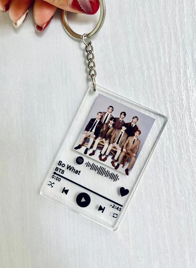 Buy BTS Acrylic Keychain Accessories Car Pendant Keyring Gifts for Fans in Saudi Arabia