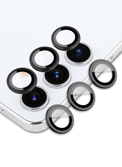 اشتري Pack of 2 Samsung Galaxy S24 Plus Camera Lens Protector, Individual Lens Protectors, Scratch-Resistant Ultra-Thin Tempered Glass with Aluminum Edging, Galaxy S24 Plus Case Friendly, (Black) في الامارات