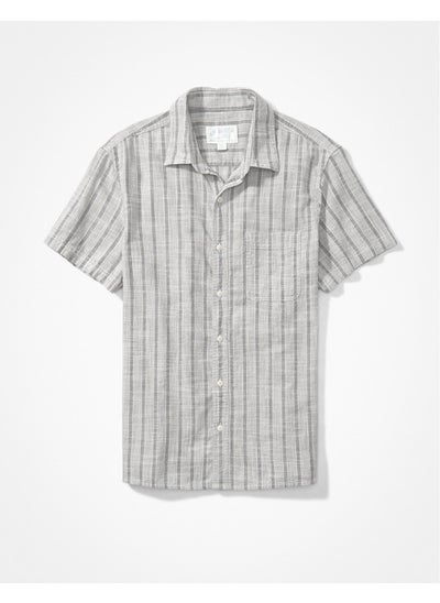 اشتري AE Striped Button-Up Resort Shirt في الامارات