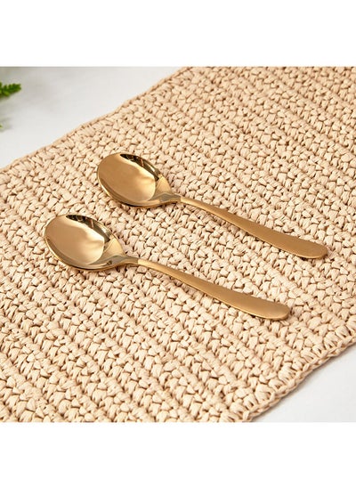 Buy Columbus 2-Piece Soup Spoon Set 18.5x2x4.3 cm in UAE