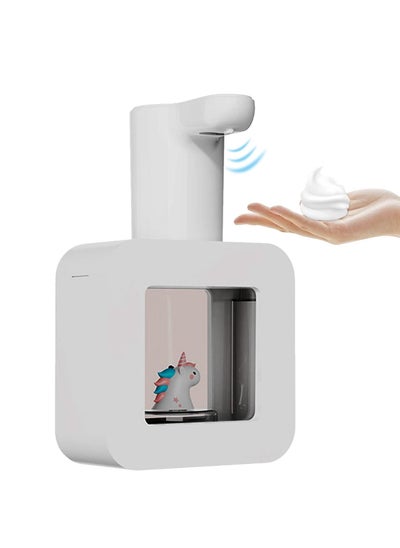 اشتري Automatic Dinosaur Touchless Soap Dispenser with Night Light,400ml Kids,Rechargeable Wall Mounted Soap Dispenser for Kitchen, Bathroom, School, Office في الامارات