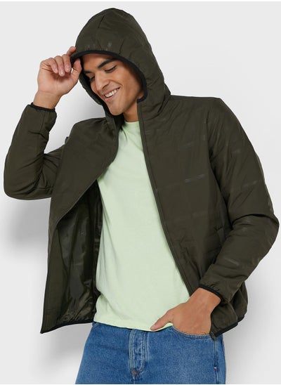 اشتري Embossed Hooded Jacket في السعودية