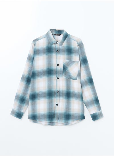 Buy Regular Fit Long Sleeve Plaid Men's Shirt in Egypt