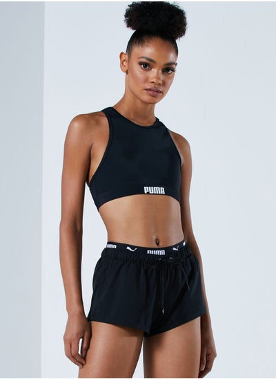 Buy Logo Band Racerback Swim Top in UAE