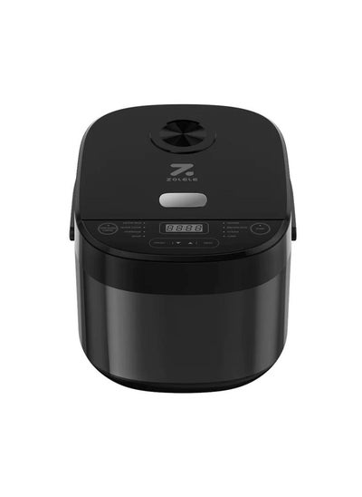 اشتري ZOLELE Smart Rice Cooker 5L ZB600 Smart Rice Cooker for Rice With 16 Preset Cooking Functions, 24-Hour Timer, Warm Function, and Non-Stick Inner Pot-Black في الامارات