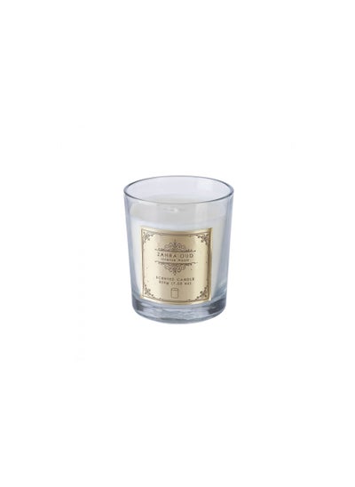 اشتري Zahra Intense Wood Jar Candle 200gm White في الامارات