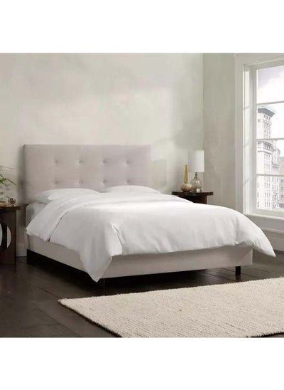 Buy Ivory Royal Comfort: Swedish Wood Super King Bed (200x200x140) by Alhome in Saudi Arabia