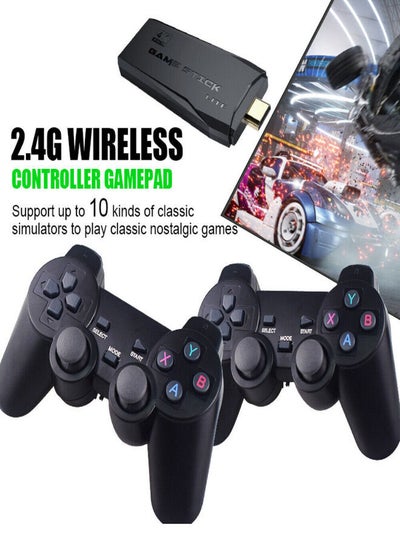 Buy Detrend Video Game Wireless Retro Game Console, Plug And Play Video Game Stick Built In 10000 Plus Games 9 Classic Emulators High Definition Hdmi Output For Tv With Dual 2.4g Wireless Controllers in UAE