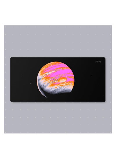 اشتري HUEPAD GALAXY SERIES Premium Mousepad HYDRAGLIDE Fabric Gaming Mousepad XL Desk Pad or Desk Mat with Carry Case Tube JUPITER 1 WARM X-Large في الامارات