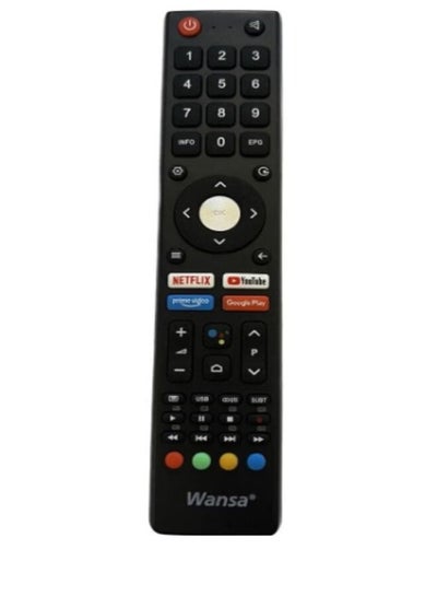 اشتري Wansa Smart TV Remote Control Black في السعودية