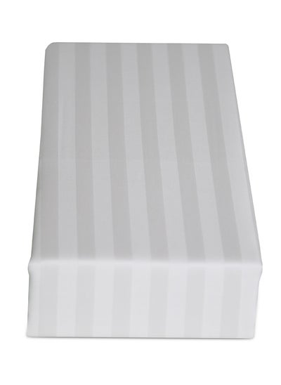 اشتري Cannon Bed Sheet Single 1Pc Stripe White C في الامارات