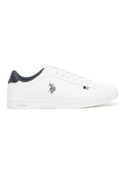 اشتري Men's White Low-Top Sneakers - Lightweight Lace-Up Style, Comfortable Casual Footwear في الامارات