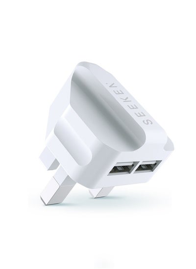 اشتري Dual USB 3-Pin Power Adapter White في الامارات