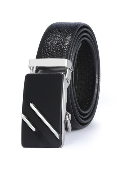 Buy 130CM Creative Casual Versatile Wear Resistant Leather Automatic Buckle Belt in UAE