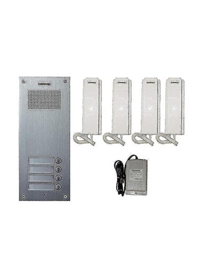 Buy Intercom Panel With 4 Headphones Model Dr-4Um From , Silver in Egypt