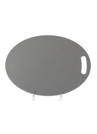 Buy grey oval cutting board 35x25cm in Saudi Arabia