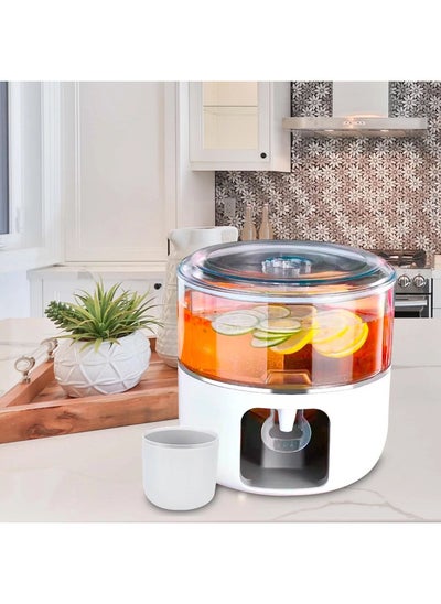 Buy 1pc, Rotatable Beverage Dispenser, 6L/1.6Gal Heavy Duty Drink Dispenser, 3 Flavors Water Dispenser, For Parties, Wedding, Summer Drinkware, Kitchen Stuff, Home Kitchen Items in UAE