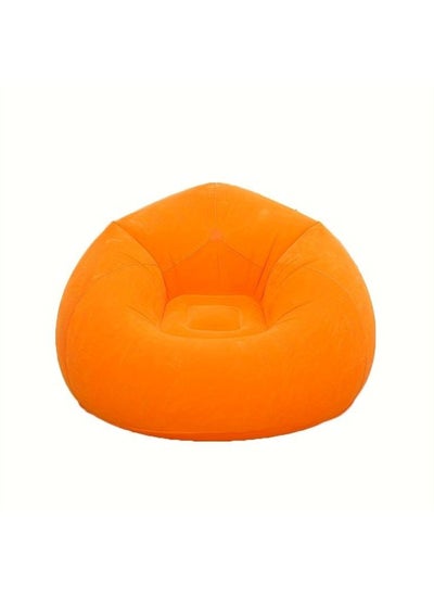 Buy Bag Beanless Inflatable Lounge Chair Orange in UAE