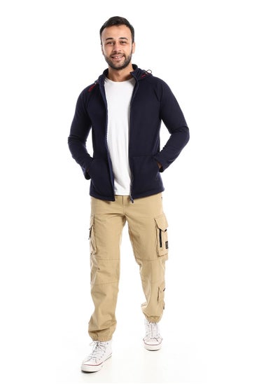 Buy Mens Plain Hoodie With Front Pockets and through zipper in Egypt