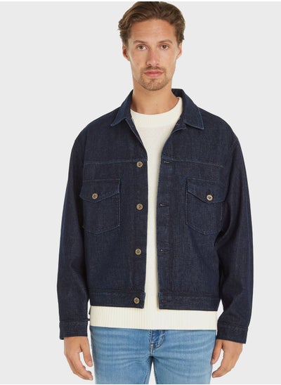 Buy Mid Wash Denim Jacket in UAE