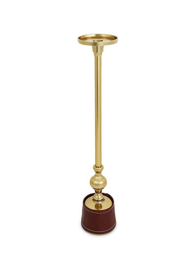 Buy Owen Candle Holder, Gold & Brown - 9x49.5 cm in UAE