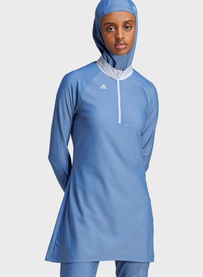 اشتري 3-Stripes Long Sleeve Swim Top في السعودية