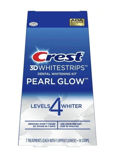 Buy Crest 3D Whitestrips Dental Whitening Kit Pearl Glow 14 Strips 7 Treatments in UAE