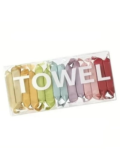 Buy Ultra-Thick Disposable Cotton Towels,Super Absorbent Extra Soft Tear-Resistant Perfect for Travel - 14 Towels (30cm x 24cm) in Saudi Arabia