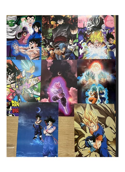 Buy 8 Pcs Dragon Ball Posters Set For Home Decoration in Saudi Arabia