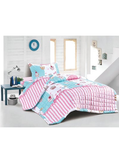 Buy Compressed bed comforter set consisting of 3 pieces with children's drawings in Saudi Arabia