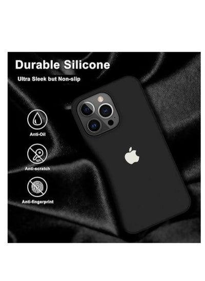 Buy IPhone 11 pro max Silicone Case Soft Slim Cushion Full Body Protective Case for IPhone 11 pro max (Black) in Egypt