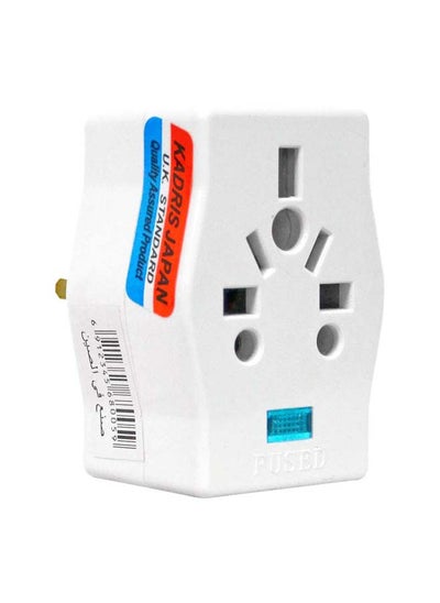 Buy Universal travel Plug Adapter, 3 Pin Power Plug Adapter With Light for AU/UK/EU/US, Plug Converter for Business, Holiday, Hotel, Airport in UAE