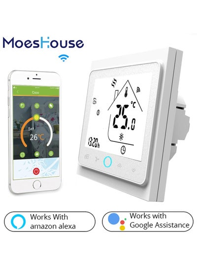 Buy Smart Thermostat (WiFi 240VAC WiFi) AC Temperature controller in UAE